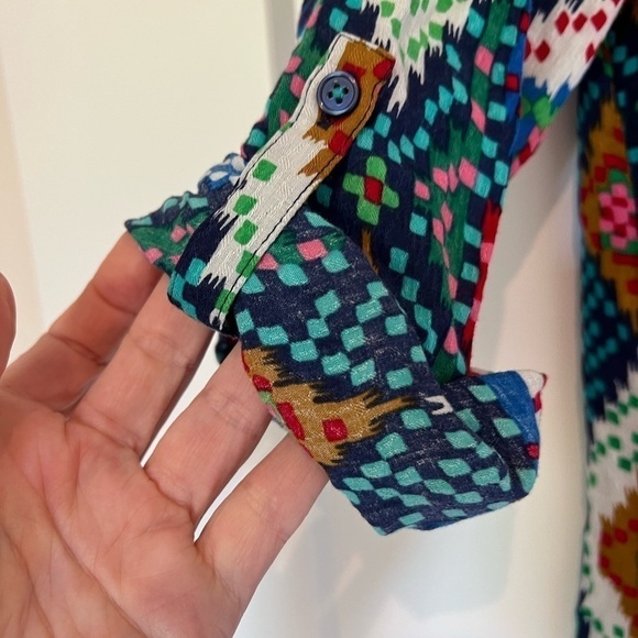 Maeve Anthropologie Button and Tie Front Blouse / size 0 - Picture 2 of 12